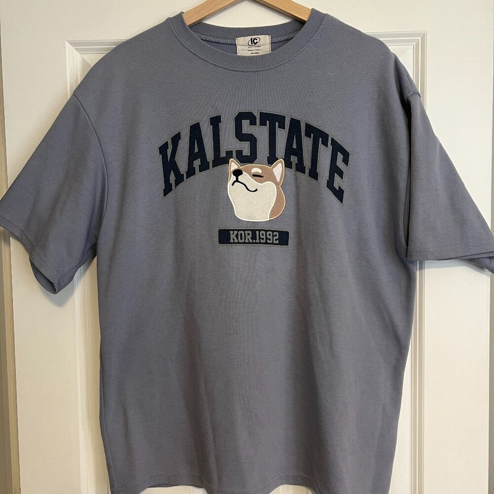 Korean Oversize Shirt "KALSTATE KOR. 1992" Size M/L